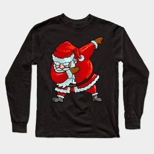 Dabbing Santa Christmas Long Sleeve T-Shirt